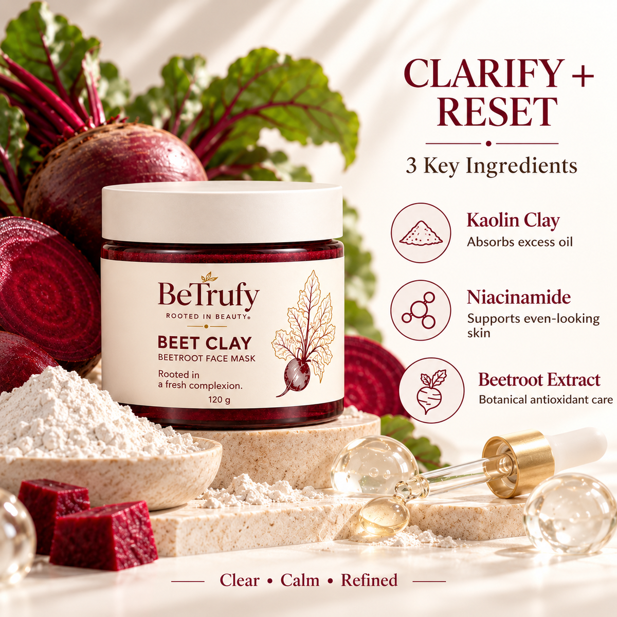 BeTrufy Fresh Glow Duo | Beet Clay + Beet Glow