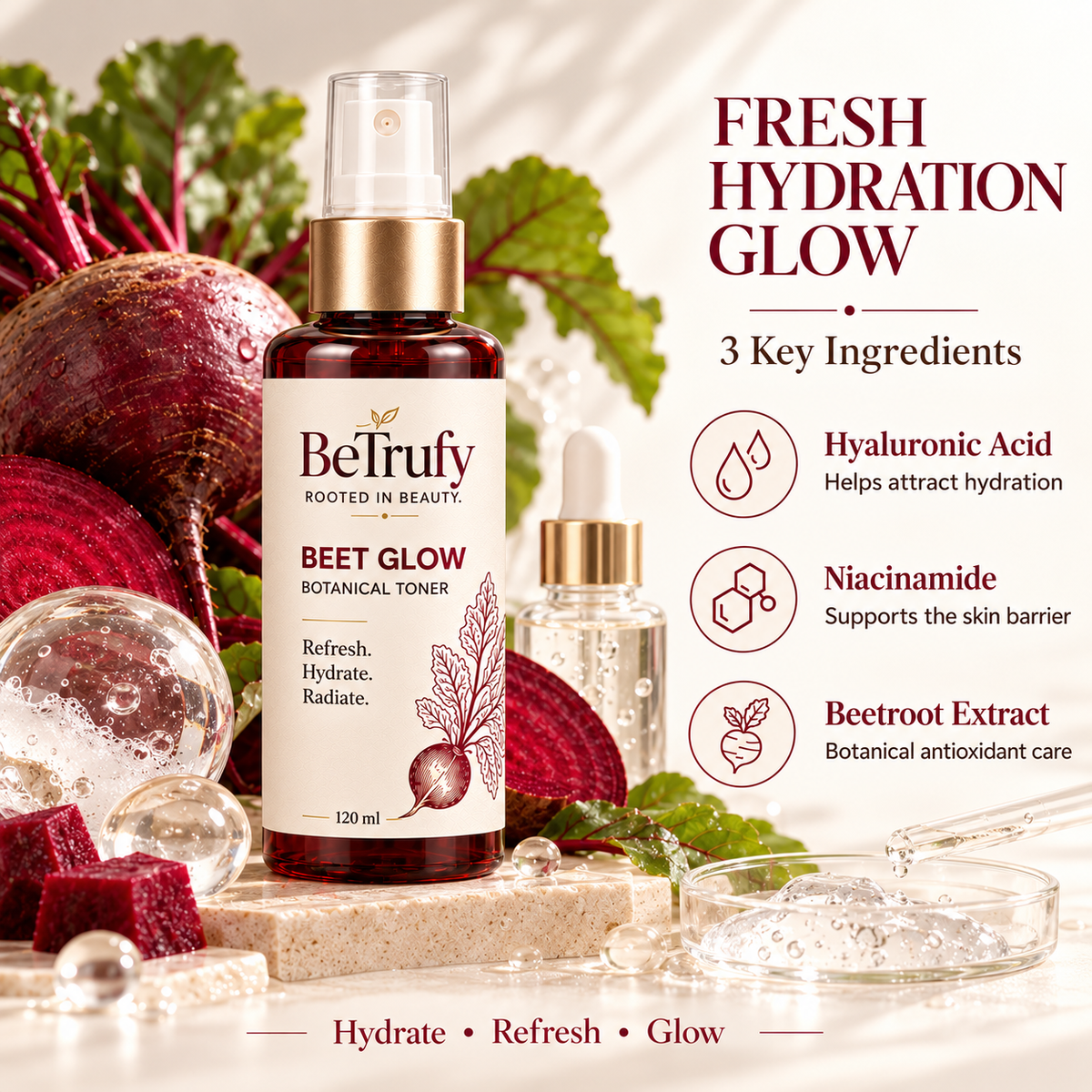 BeTrufy Fresh Glow Duo | Beet Clay + Beet Glow