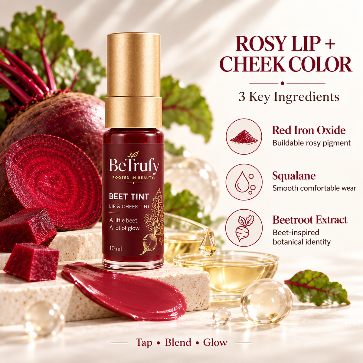 BeTrufy Beet Flush Duo | Beet Tint + Lip Beet