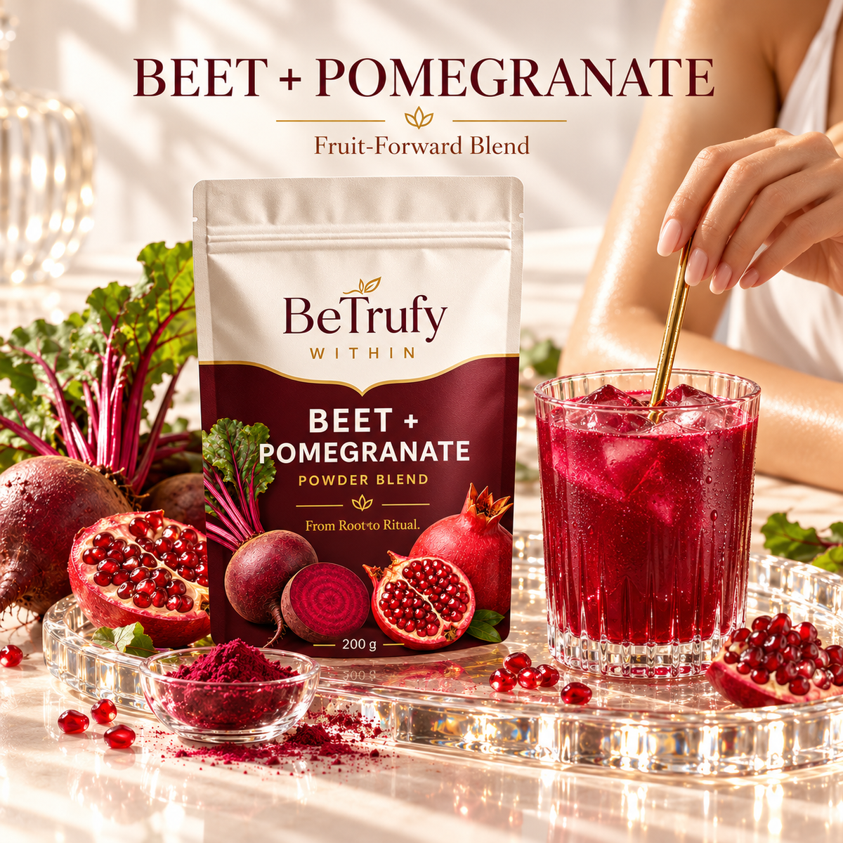 BeTrufy Within Beet + Pomegranate | Powder Blend — 200 g