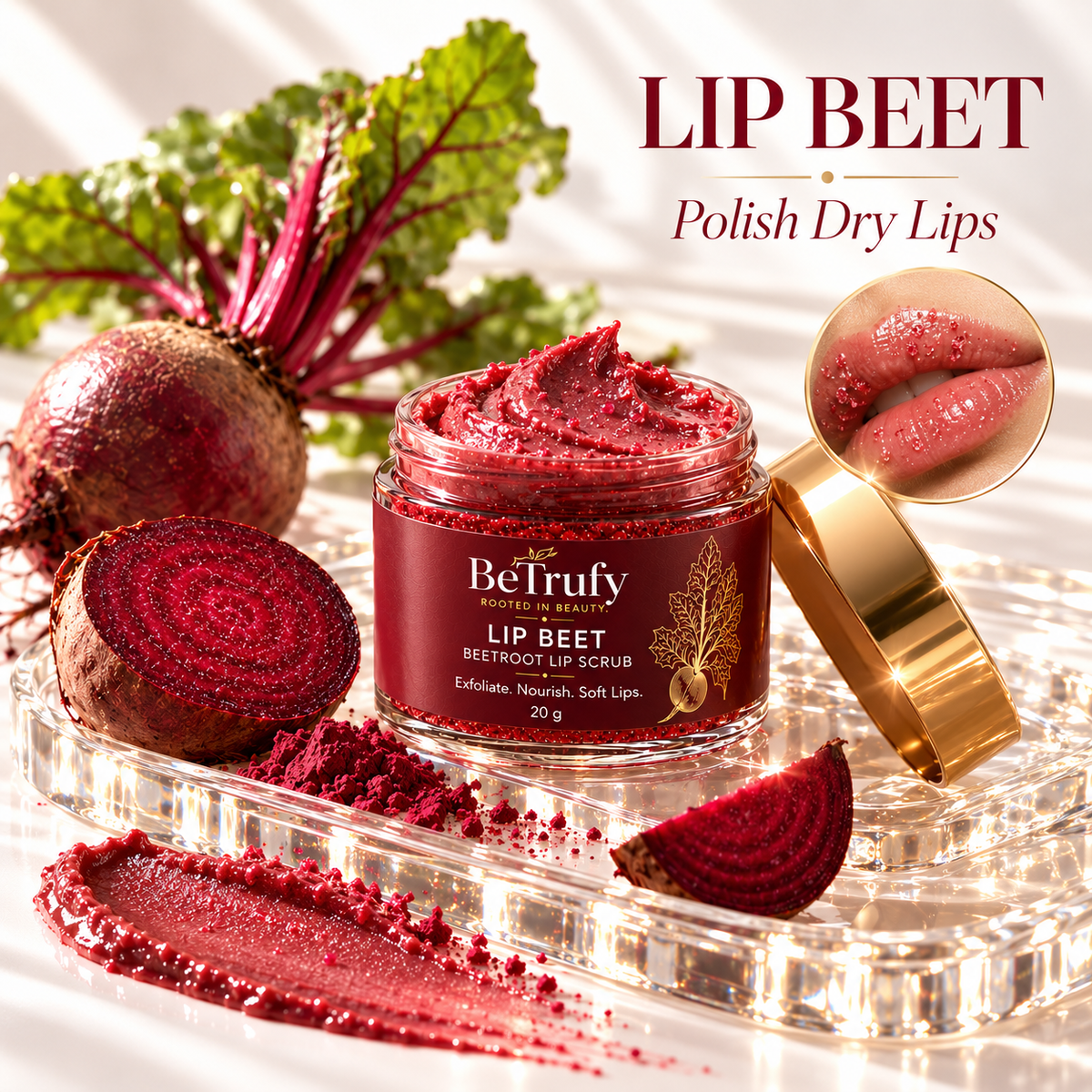 BeTrufy Lip Beet | Beetroot Lip Scrub — 20 g