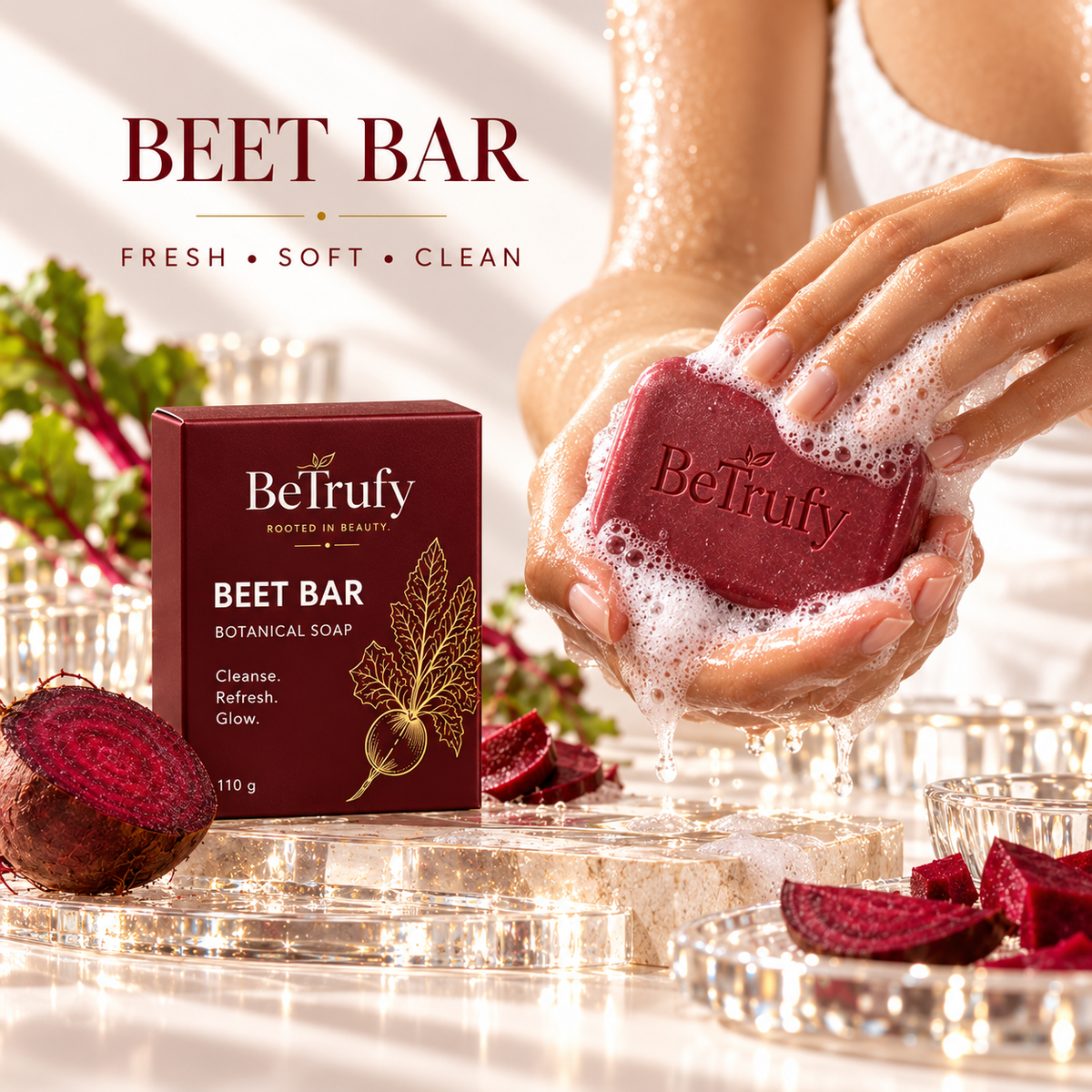 BeTrufy Beet Bar | Botanical Soap — 110 g